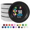 50 Count Black Paper Plates Elegant Disposable Party Supplies Round 7"